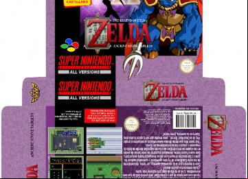 ZELDA ANCIENT STONE TABLES BROADCAST SATELLAVIEW BOX CAJA PLANTILLA SNES 